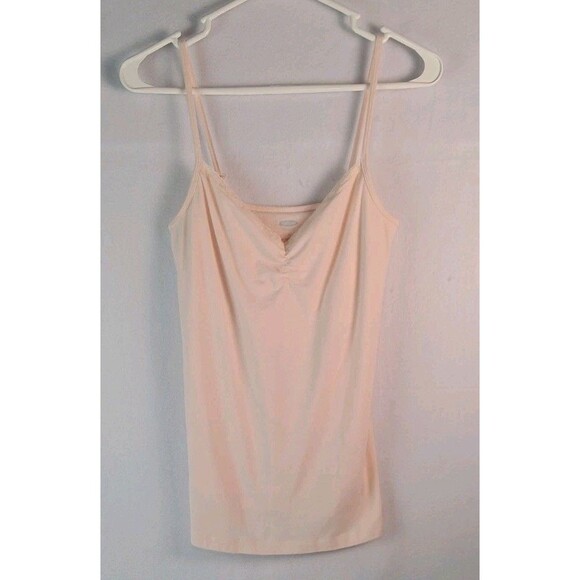 Old Navy Tops - Old Navy Womens Medium Pink Tank Top Lace Trim